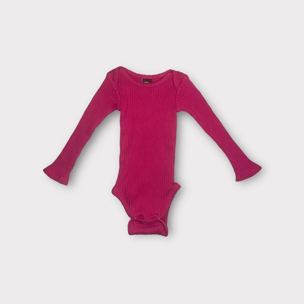 Tea Collection Magenta Pink Ribbed Bodysuit